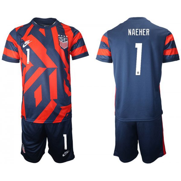 Men 2020-2021 National team United States away 1 blue Nike Soccer Jersey