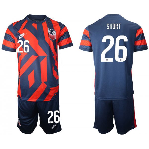 Men 2020-2021 National team United States away 26 blue Nike Soccer Jersey