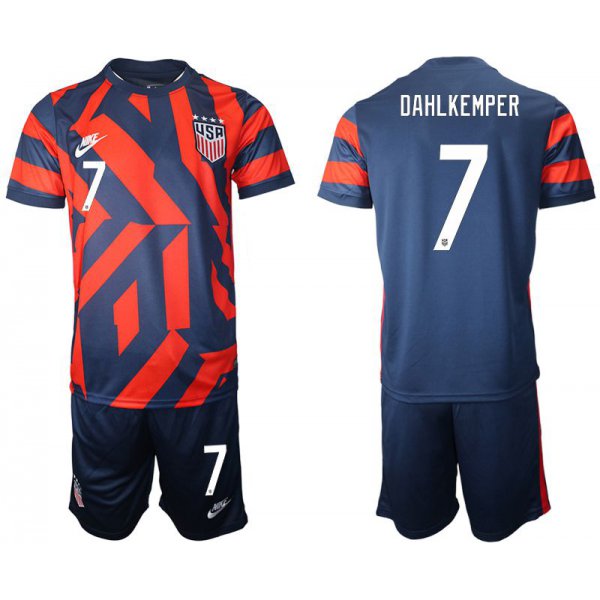 Men 2020-2021 National team United States away 7 blue Nike Soccer Jersey