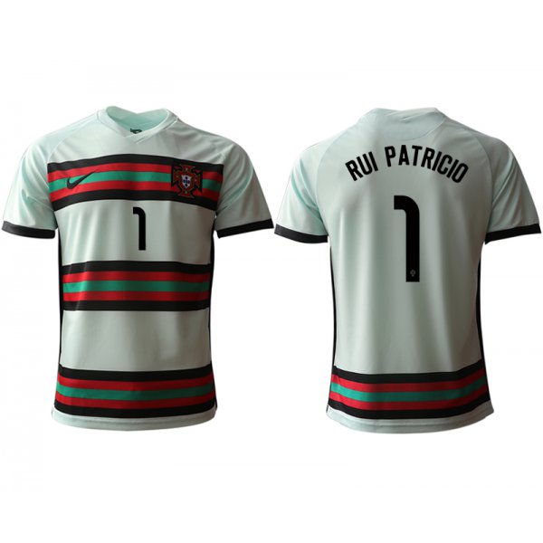 Men 2021 Europe Portugal away AAA version 1 white soccer jerseys