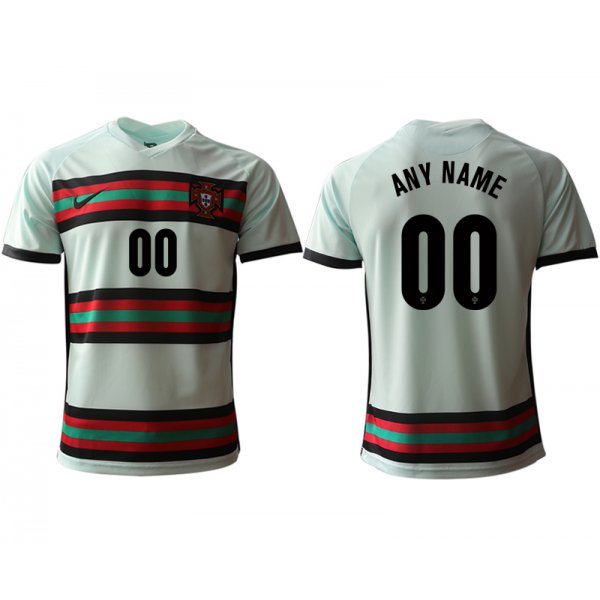Men 2021 Europe Portugal away AAA version custom white soccer jerseys