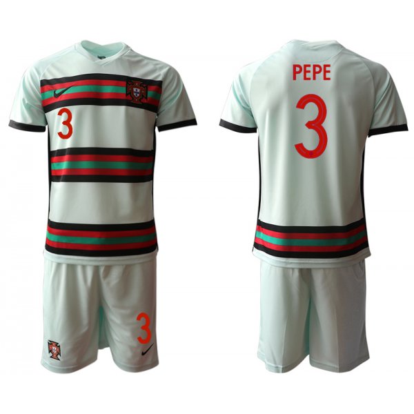 Men 2021 European Cup Portugal away grey 3 Soccer Jersey1