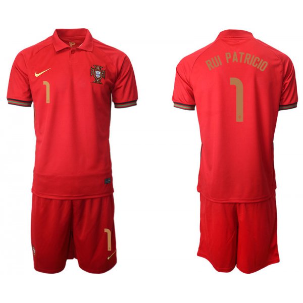 Men 2021 European Cup Portugal home red 1 Soccer Jersey