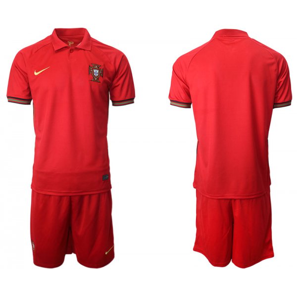 Men 2021 European Cup Portugal home red Soccer Jersey