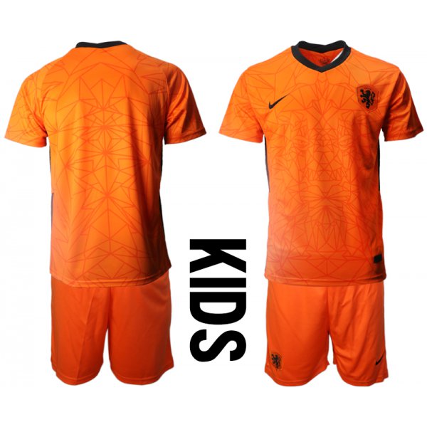 2021 European Cup Netherlands home Youth soccer jerseys