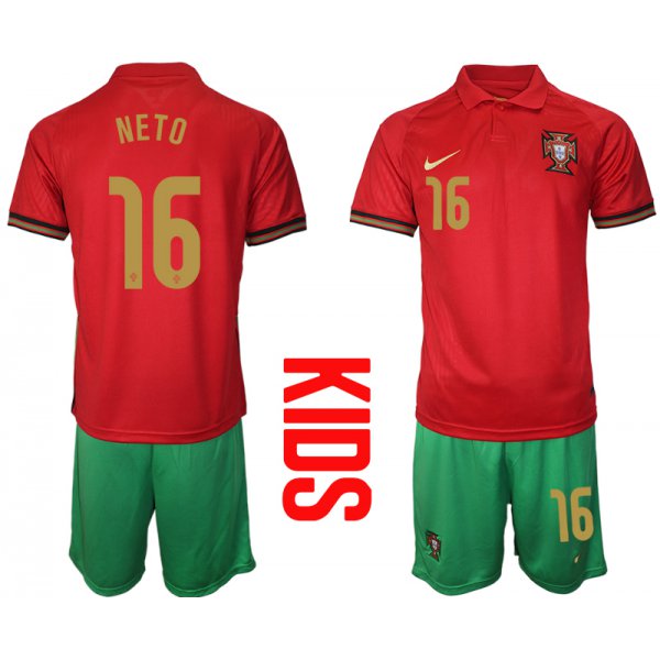 2021 European Cup Portugal home Youth 16 soccer jerseys