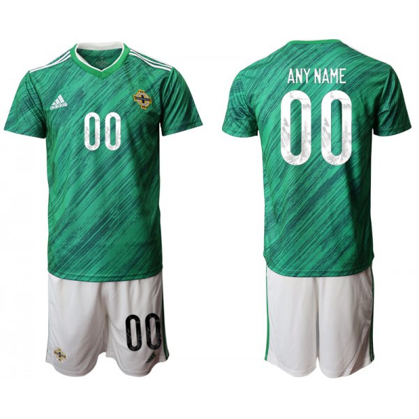 Men 2021 European Cup Northern Ireland green home customized Soccer Jersey
