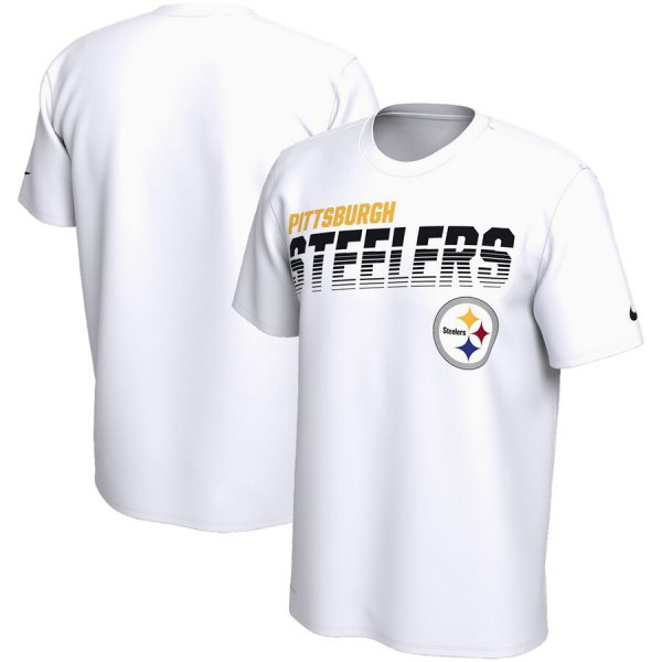 Pittsburgh Steelers Nike Sideline Line of Scrimmage Legend Performance T Shirt White