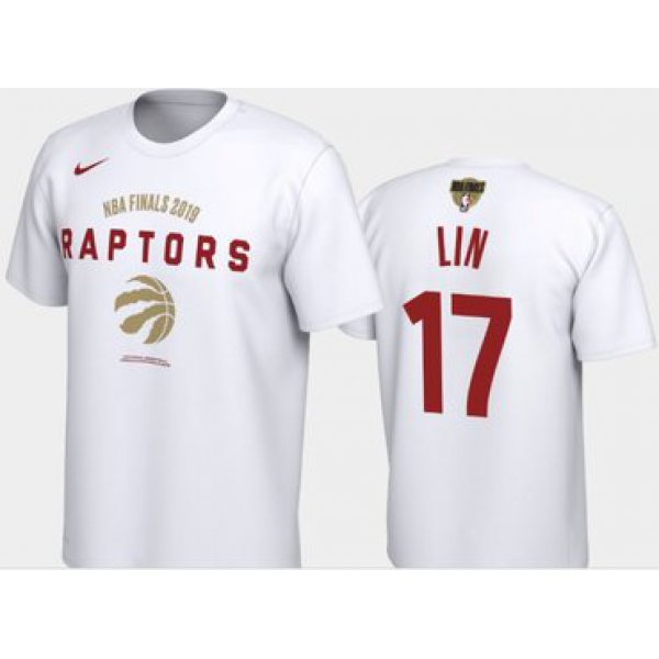 #17 Jeremy Lin Toronto Raptors Nike Player Performance T-Shirt White