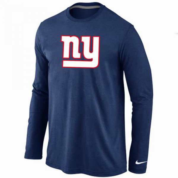 Nike New York Giants Logo Long Sleeve T-Shirt D.Blue