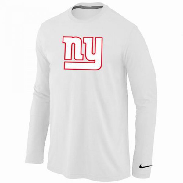 Nike New York Giants Logo Long Sleeve T-Shirt WHITE