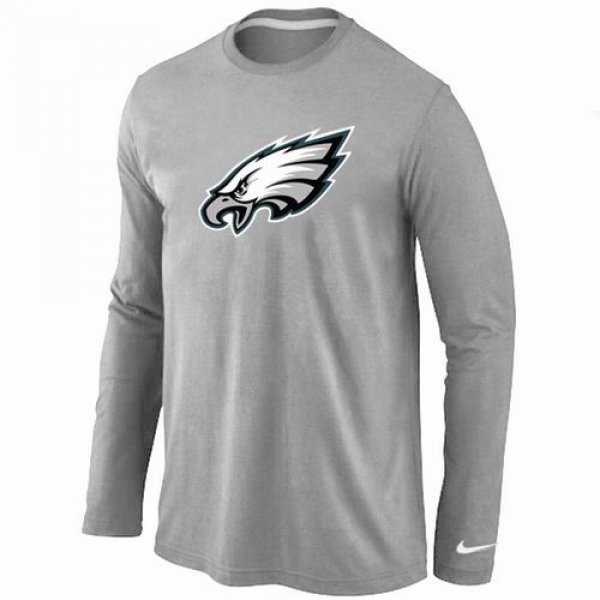 Nike Philadelphia Eagles Logo Long Sleeve T-Shirt Grey
