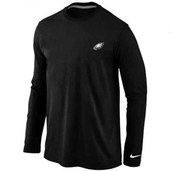 Philadelphia Eagles Logo Long Sleeve T-Shirt Black