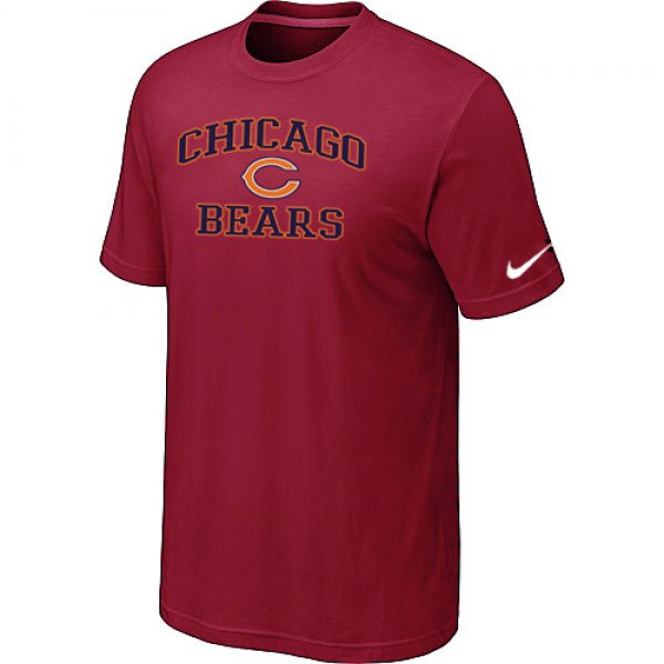 Chicago Bears Heart & Soul Red T-Shirt