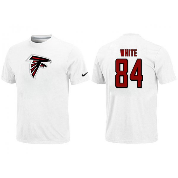 Nike Atlanta Falcons 84 white Name & Number T-Shirt White