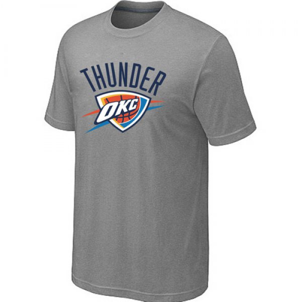 Oklahoma City Thunder Big & Tall Primary Logo L.Grey NBA T-Shirt
