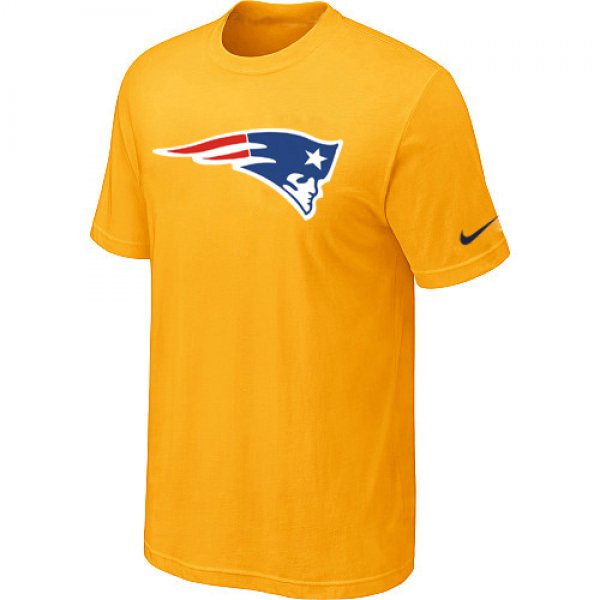 New England Patriots Sideline Legend Authentic Logo T-Shirt Yellow