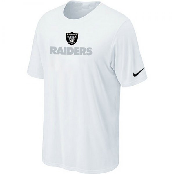 Nike Oakland Raiders Authentic Logo T-Shirt White