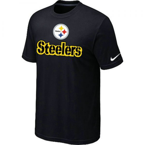 Nike Pittsburgh Steelers Authentic Logo T-Shirt Black