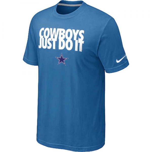 NFL Dallas cowboys Just Do It light Blue T-Shirt