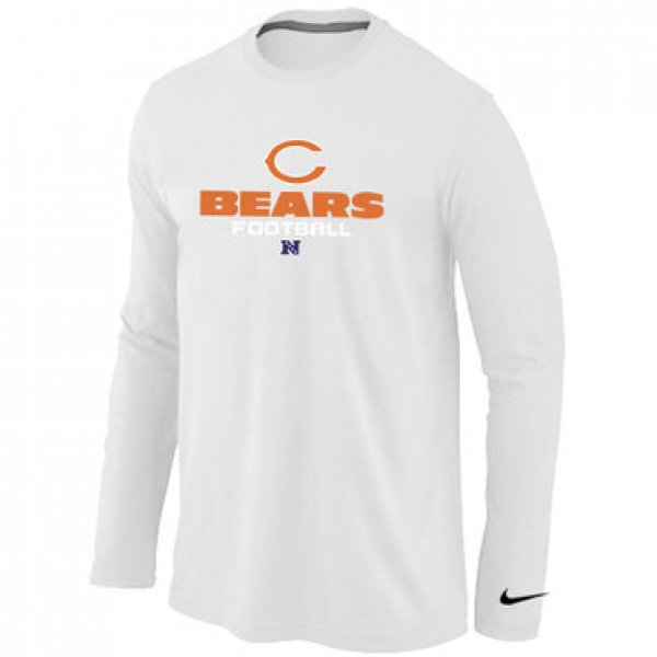 NIKE Chicago Bears Critical Victory Long Sleeve T-Shirt White
