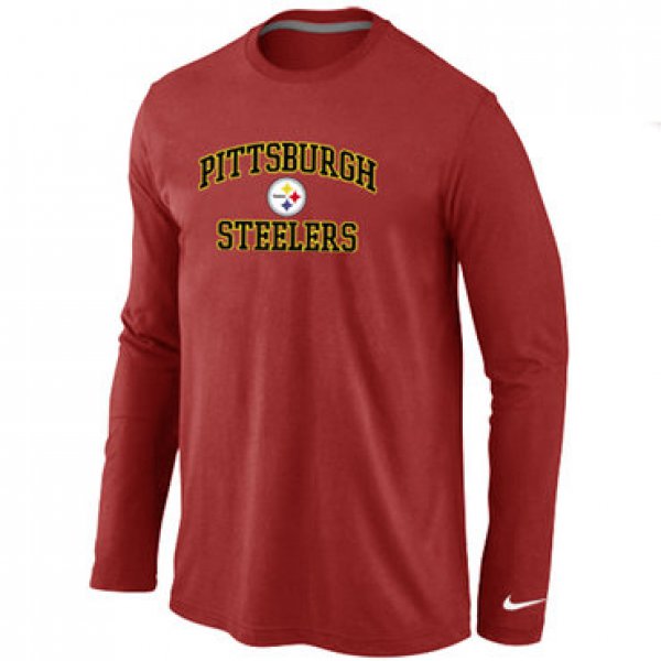 Nike Pittsburgh Steelers Heart & Soul Long Sleeve T-Shirt RED