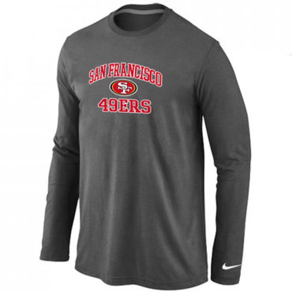 Nike San Francisco 49ers Heart&Soul Long Sleeve T-Shirt D.Grey