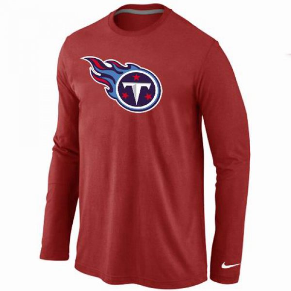 Nike Tennessee Titans Logo Long Sleeve T-Shirt RED