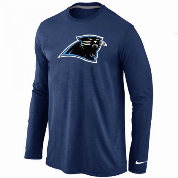 Nike Carolina Panthers Logo Long Sleeve T-Shirt D.Blue