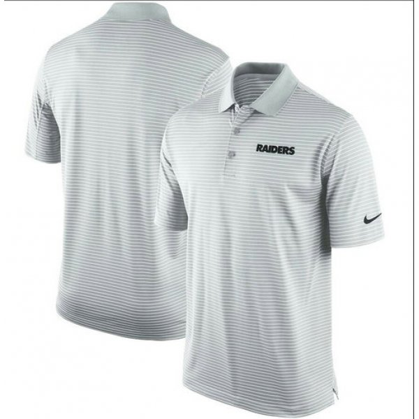 Oakland Raiders Team Stadium Performance Polo - Gray