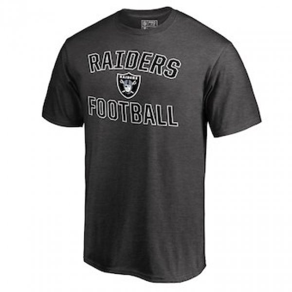 Men's Oakland Raiders NFL Pro Line by Fanatics Branded Gray Victory Arch T-Shirt