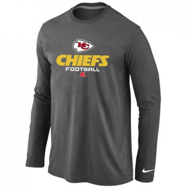 Nike Kansas City Chiefs Critical VictoryLong Sleeve T-Shirt D.Grey