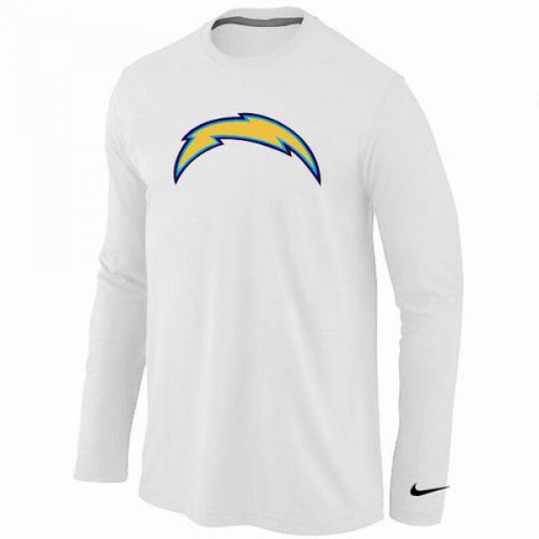 Nike San Diego Chargers Logo Long Sleeve T-Shirt WHITE