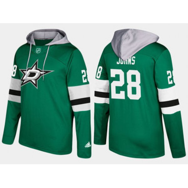Adidas Dallas Stars 28 Stephen Johns Name And Number Green Hoodie