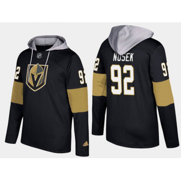 Adidas Vegas Golden Knights 92 Tomas Nosek Name And Number Black Hoodie