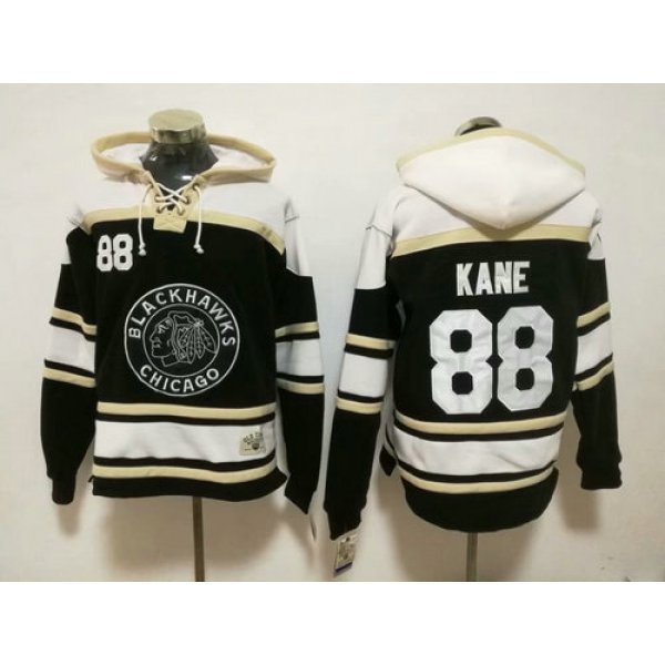 Chicago Blackhawks #88 Patrick Kane 2019 Winter Classic Authentic Black All Stitched Hoodie