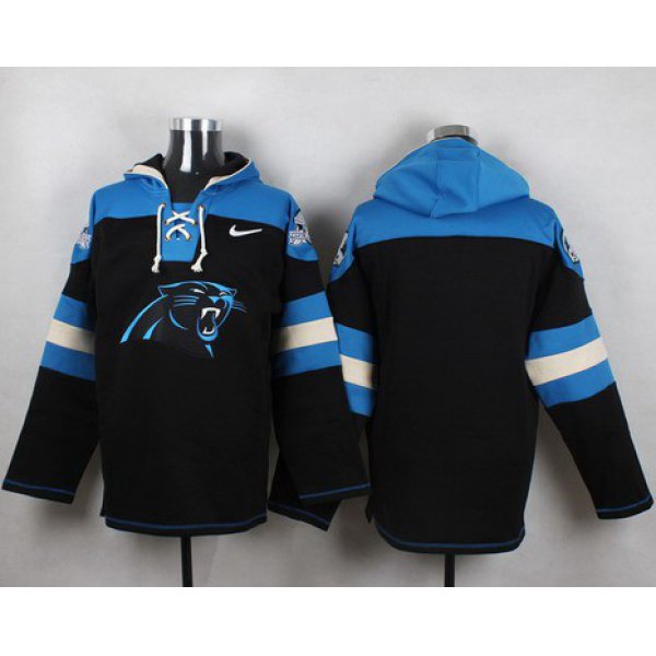 Men's Carolina Panthers Blank Black Team Color 2014 NFL Nike Hoodie