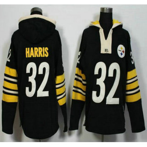 Men's Pittsburgh Steelers #32 Franco Harris Black Retired Player 2015 NFL Hoodie