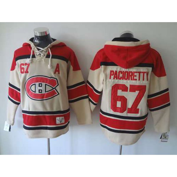 Montreal Canadiens #67 Max Pacioretty Old Time Hockey Cream Hoodie