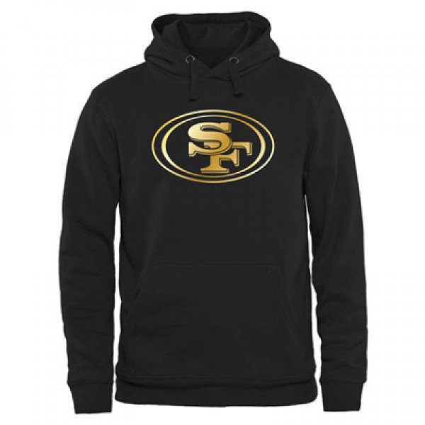 NFL San Francisco 49ers Men's Pro Line Black Gold Collection Pullover Hoodies Hoody