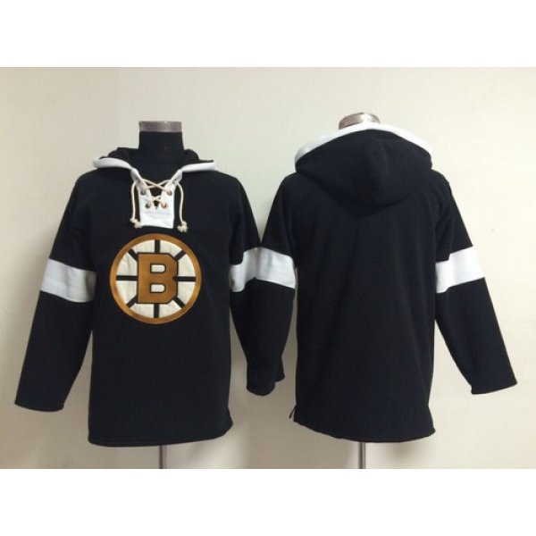 2014 Old Time Hockey Boston Bruins Blank Black Hoodie