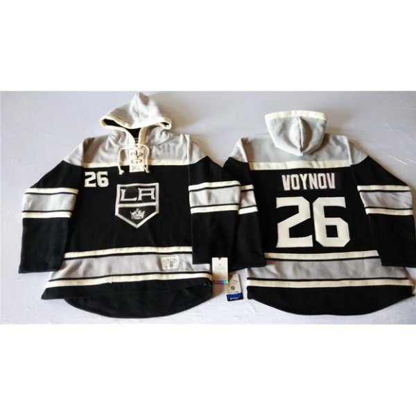 Old Time Hockey Los Angeles Kings #26 Slava Voynov Black Hoodie