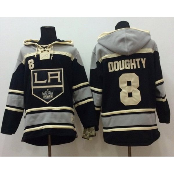 Old Time Hockey Los Angeles Kings #8 Drew Doughty Black Hoodie