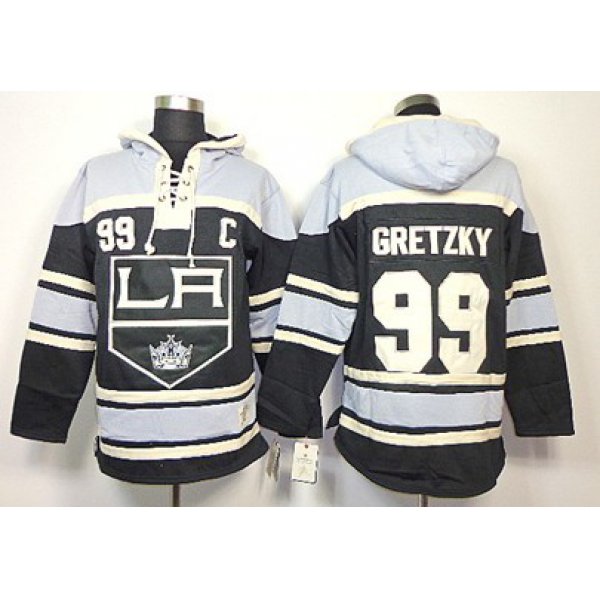 Old Time Hockey Los Angeles Kings #99 Wayne Gretzky Black Hoodie