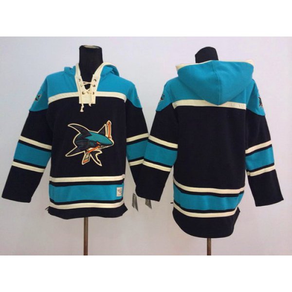Old Time Hockey San Jose Sharks Blank Black Hoodie