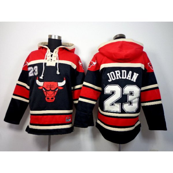 Chicago Bulls #23 Michael Jordan Black Hoodie