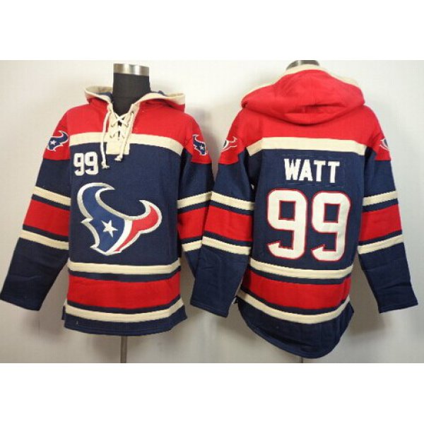 Houston Texans #99 J.J. Watt 2014 Blue Hoodie