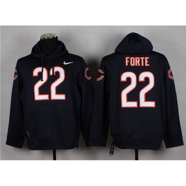 Nike Chicago Bears #22 Matt Forte Navy Blue Hoodie