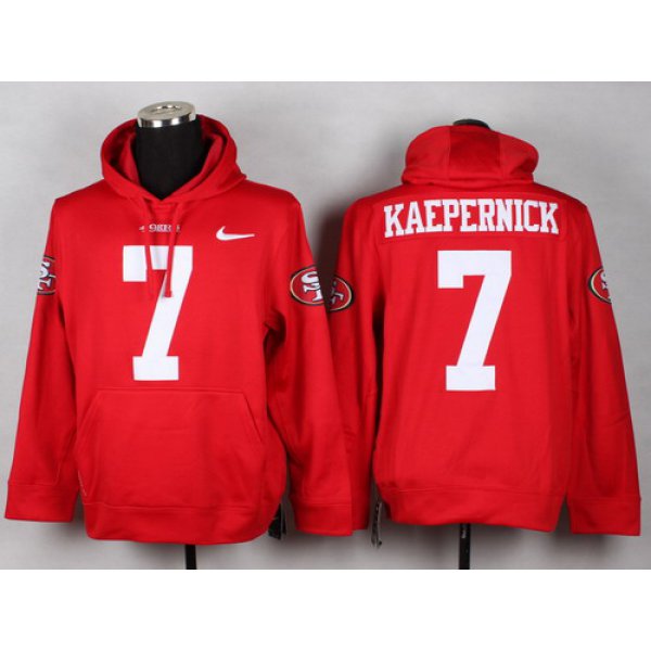 Nike San Francisco 49ers #7 Colin Kaepernick Red Hoodie