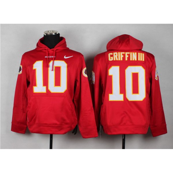 Nike Washington Redskins #10 Robert Griffin III Red Hoodie